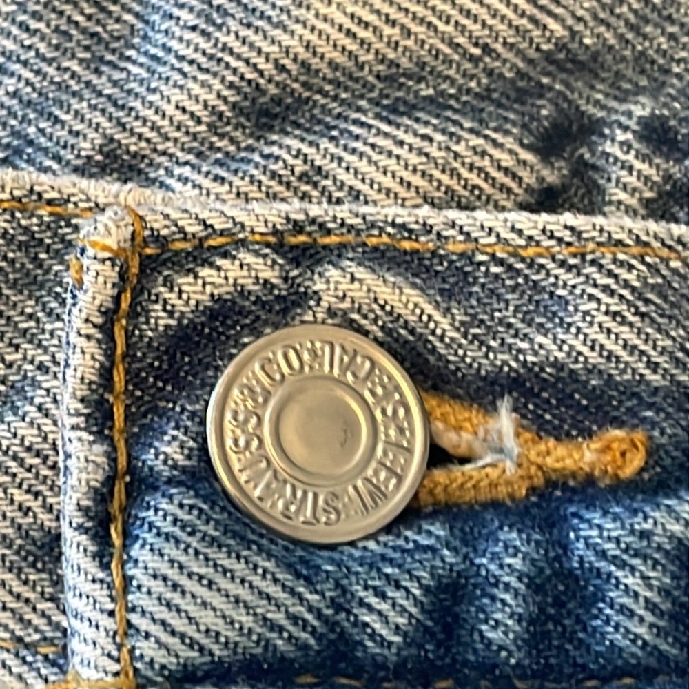 Vintage Levi’s 550 Womens Sz 27 High Waist Mom Jeans Straight Leg Light Wash Y2K - Picture 7 of 8